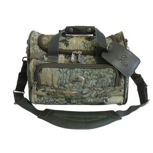 IMPULS Tapestry Floral Vanity Case Travel Cosmetic Bag with Mirror